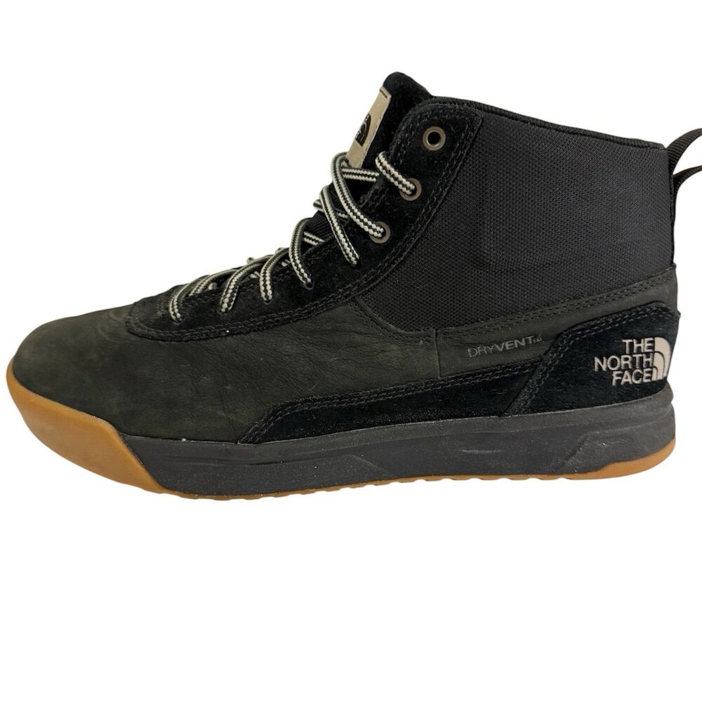 The North Face Mens Size 9.5 Larimer Mid Waterproof Boots Black Gum NF0A52RM
